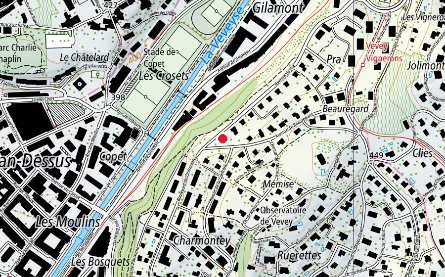 Mappa con la posizione di Pra (Parco giochi)