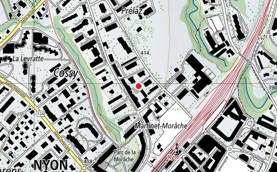 Mappa con la posizione di Prélaz (Parco giochi)