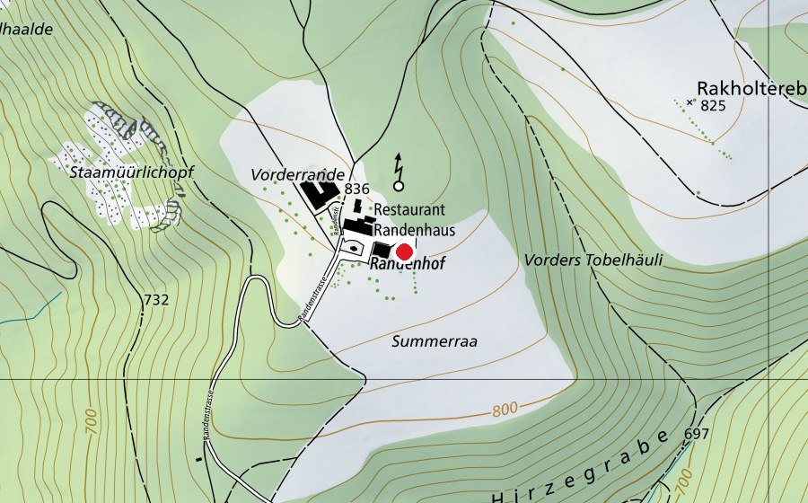 Map showing the location of Randenhaus (Playground)
