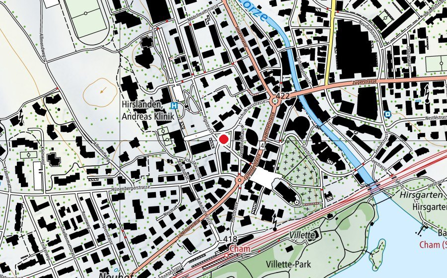 Mappa con la posizione di Rigiplatz (Parco giochi)