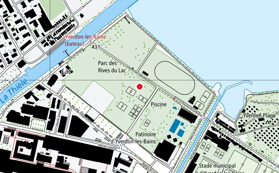 Mappa con la posizione di Rives du Lac (Parco giochi)