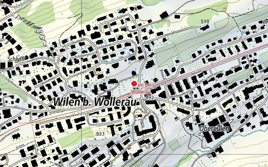 Map showing the location of Robi-Anlage (Playground)