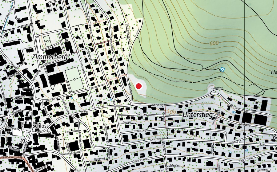 Mappa con la posizione di Robinson-Platz (Parco giochi)