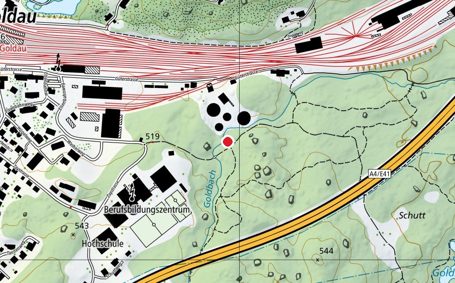 Mappa con la posizione di Robinson Spielplatz (Parco giochi)