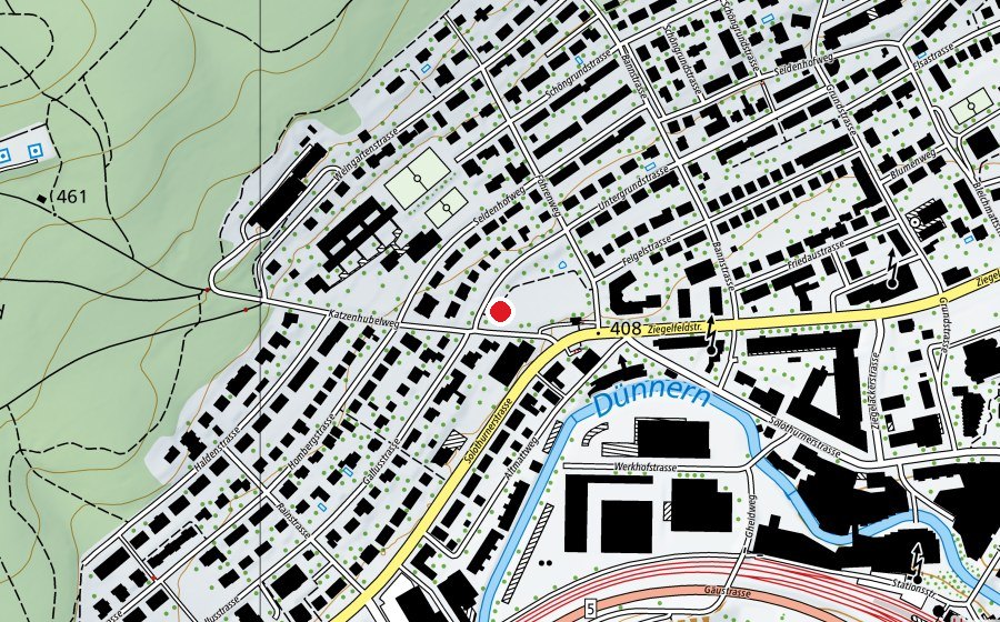 Map showing the location of Römermatte (Playground)