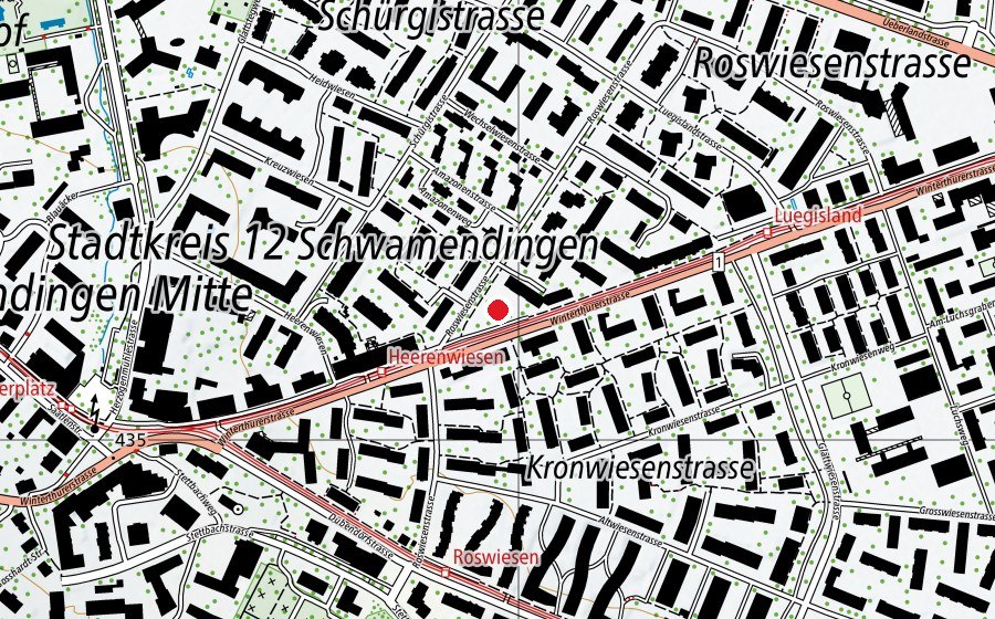 Mappa con la posizione di Roswiesen (Parco giochi)