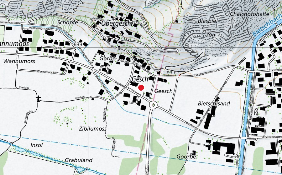 Map showing the location of Roti Wychüafa (Playground)