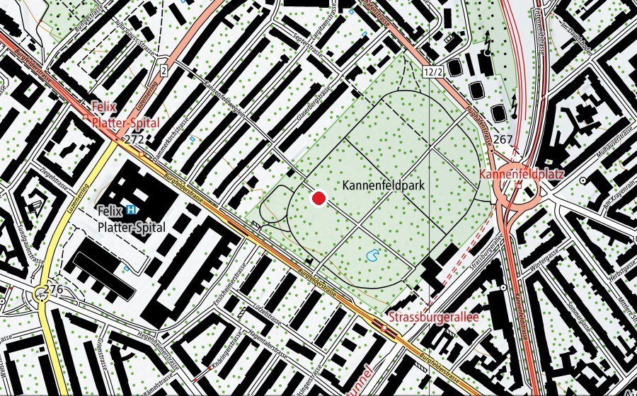 Mappa con la posizione di Sandbox (Parco giochi)