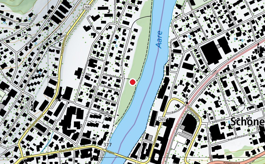 Mappa con la posizione di Schachenbad (Parco giochi)