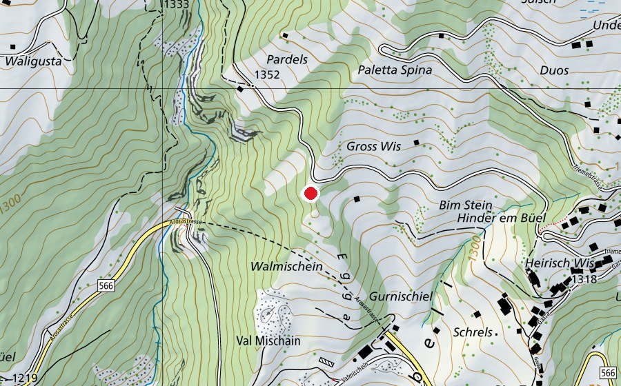 Map showing the location of Schaukel (Playground)