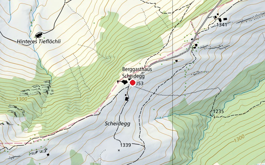 Mappa con la posizione di Scheidegg (Parco giochi)