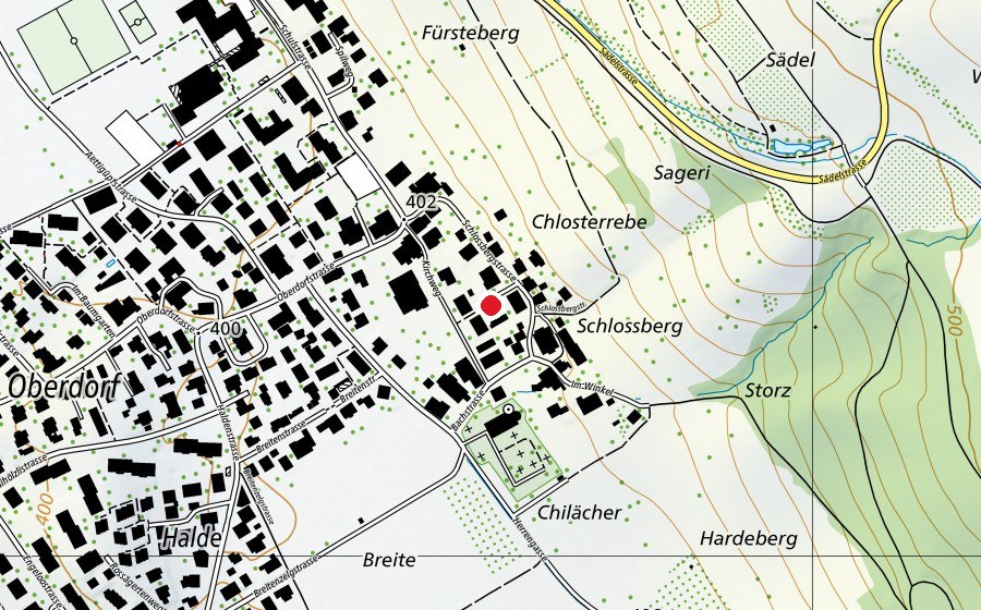 Map showing the location of Schlossmatte (Playground)