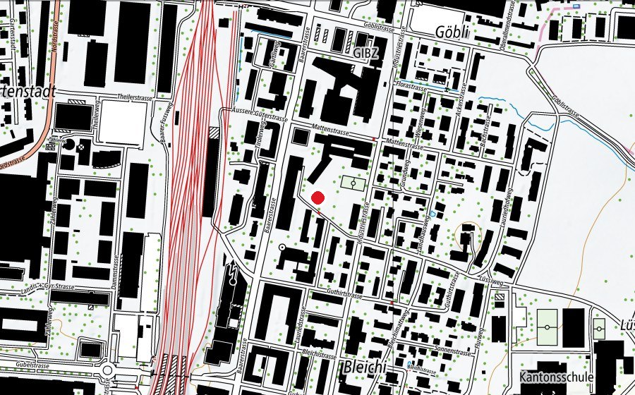 Mappa con la posizione di Schulhausplatz Guthirt (Parco giochi)