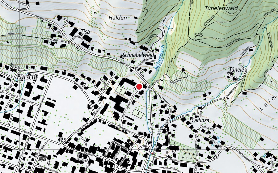 Mappa con la posizione di Schulspielplatz (Parco giochi)