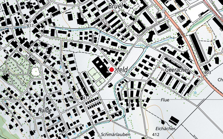 Map showing the location of Seefeld (Playground)
