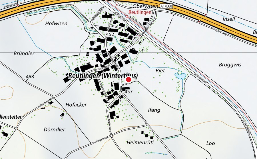 Carte indiquant l’emplacement de SH Reutlingen Pavillon (Place de jeux)