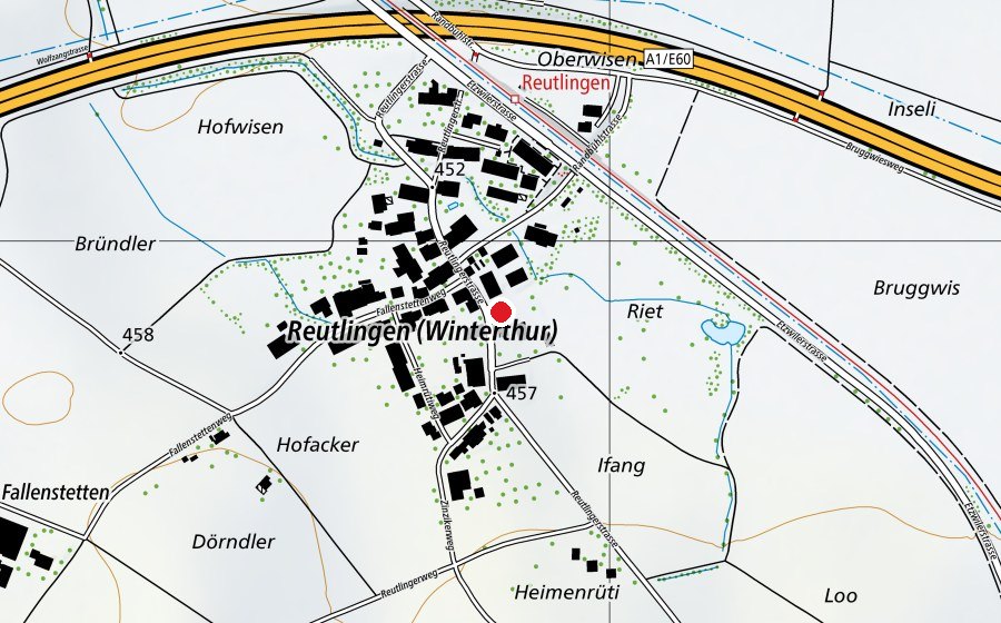 Map showing the location of SH Reutlingen (Playground)