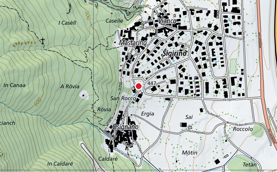 Mappa con la posizione di Sigirino Parco Giochi (Parco giochi)