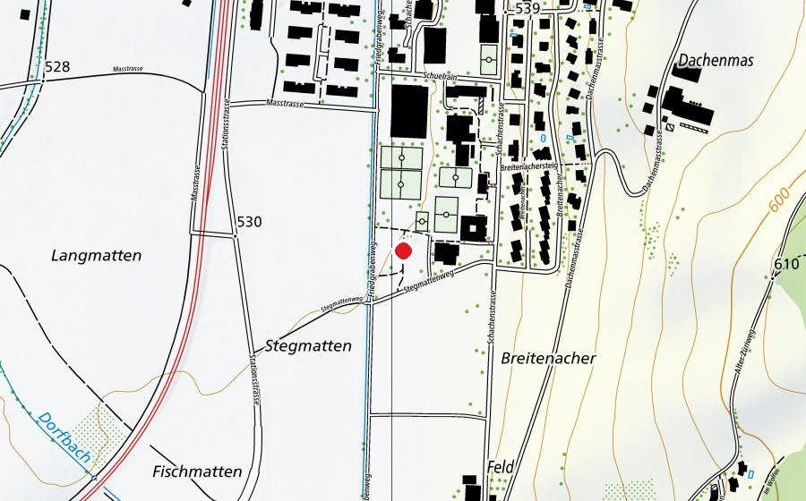 Mappa con la posizione di Spiel- und Begegnungsplatz Schachen (Parco giochi)
