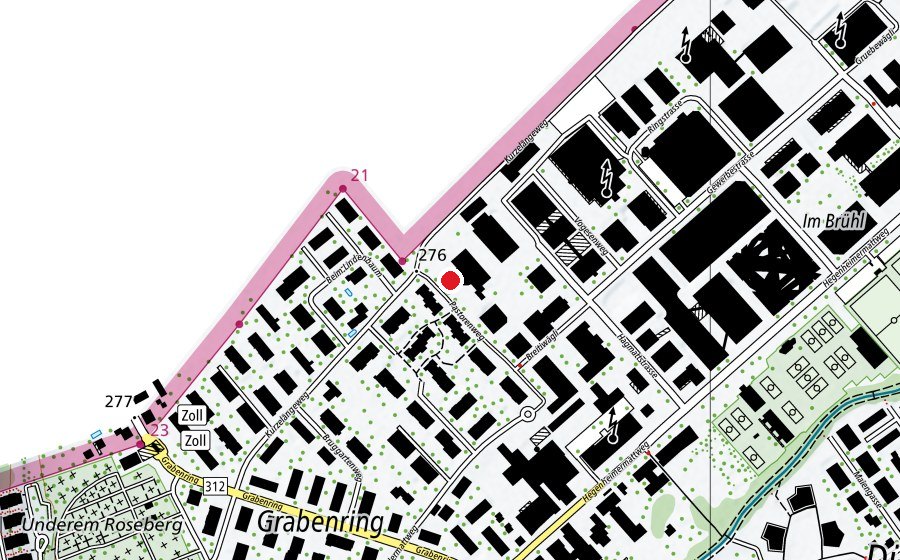 Map showing the location of Spiel- und Freifläche Pastorenweg (Playground)