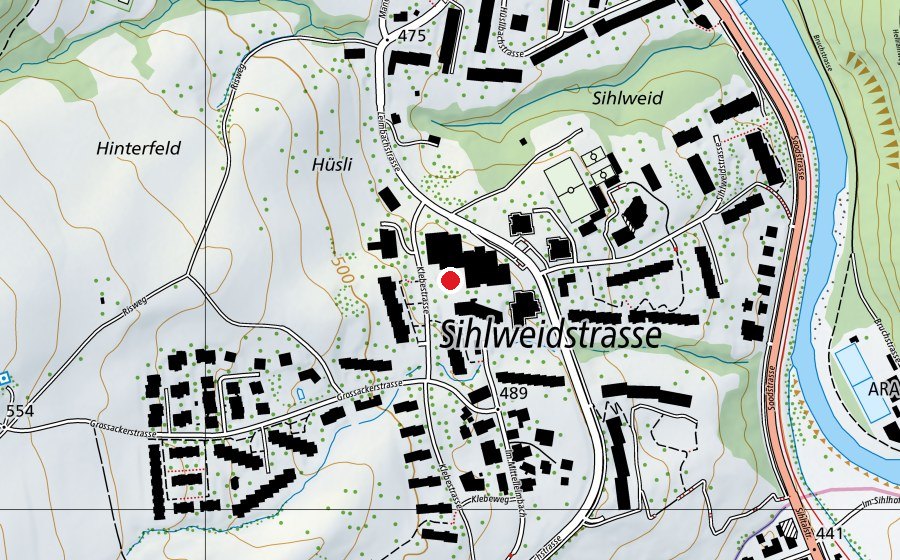 Mappa con la posizione di Spielbrache (Parco giochi)
