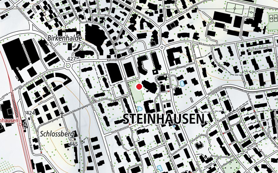 Karte mit dem Standort von Spielgarten (Spielplatz)