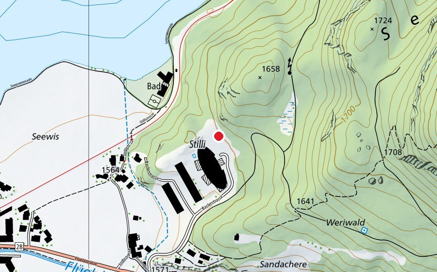 Mappa con la posizione di Spielplatz Alpengold (Parco giochi)