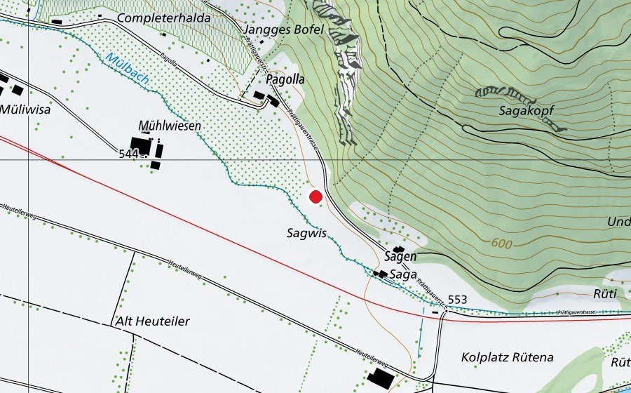 Carte indiquant l’emplacement de Spielplatz Alte Säge (Place de jeux)