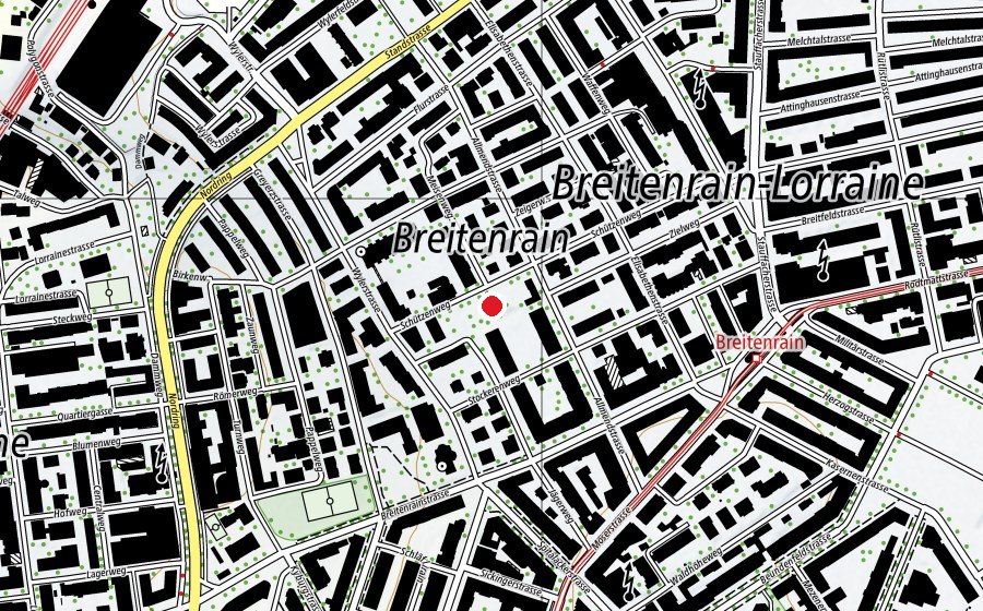 Carte indiquant l’emplacement de Spielplatz am Schützenweg (Place de jeux)