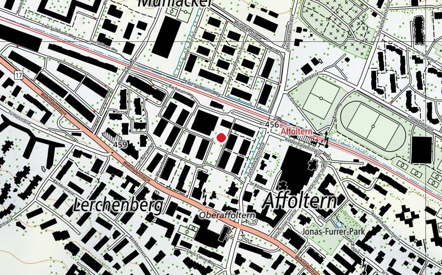 Mappa con la posizione di Spielplatz Bachmannweg (Parco giochi)