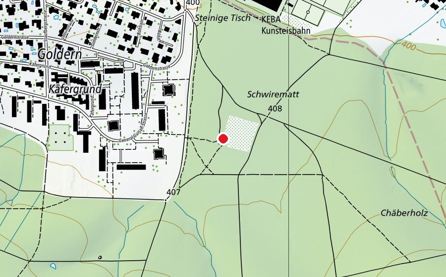 Karte mit dem Standort von Spielplatz beim Häxehüüsli (Spielplatz)