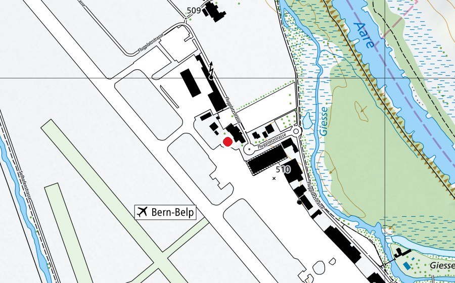 Karte mit dem Standort von Spielplatz Belpmoos (Spielplatz)