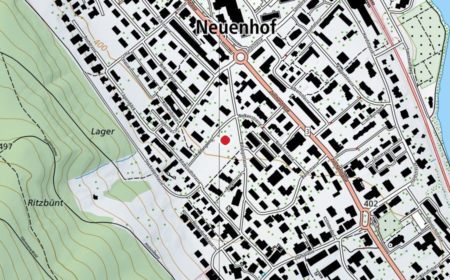 Mappa con la posizione di Spielplatz Bifang (Parco giochi)