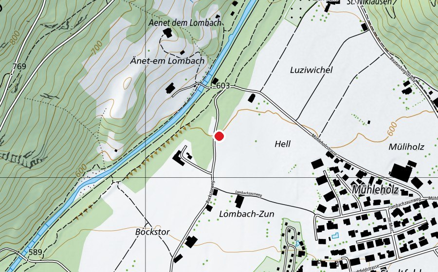 Carte indiquant l’emplacement de Spielplatz Bockstor (Place de jeux)