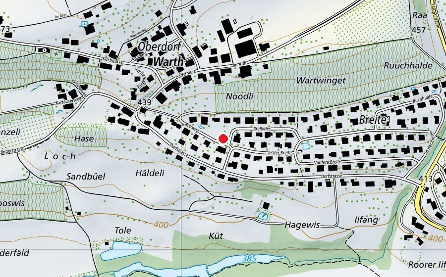 Mappa con la posizione di Spielplatz Breite (Parco giochi)