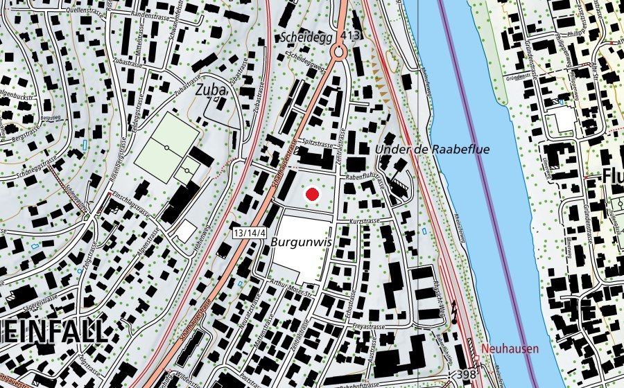 Mappa con la posizione di Spielplatz Burgunvilla (Parco giochi)