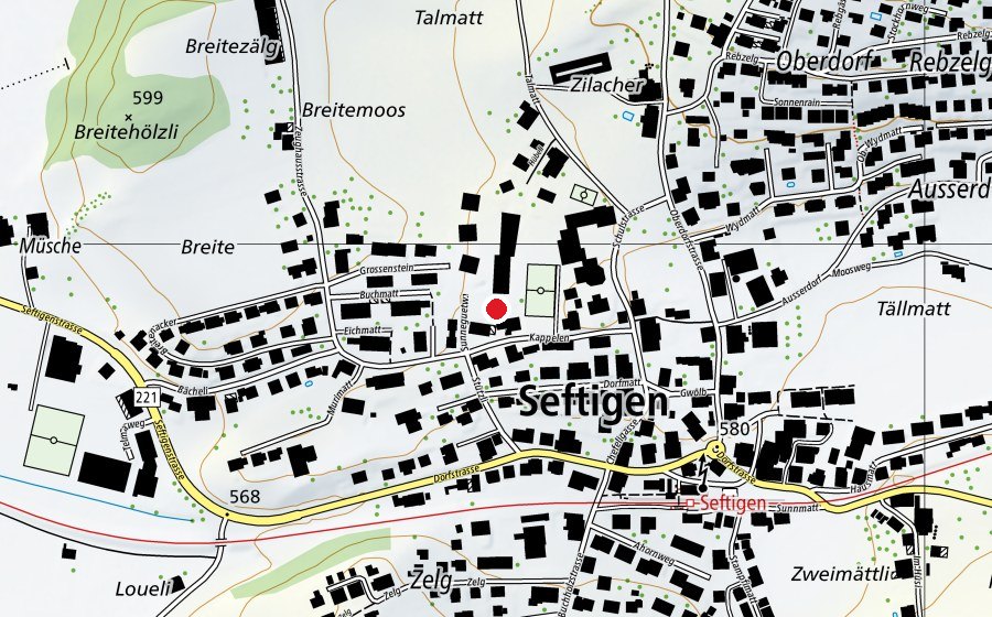Mappa con la posizione di Spielplatz Chappele (Parco giochi)