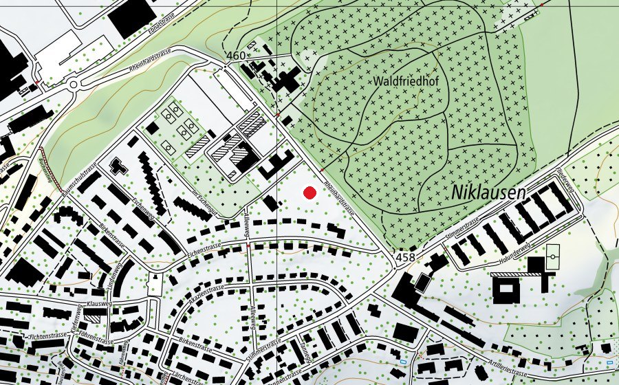 Karte mit dem Standort von Spielplatz Eschengut (Spielplatz)