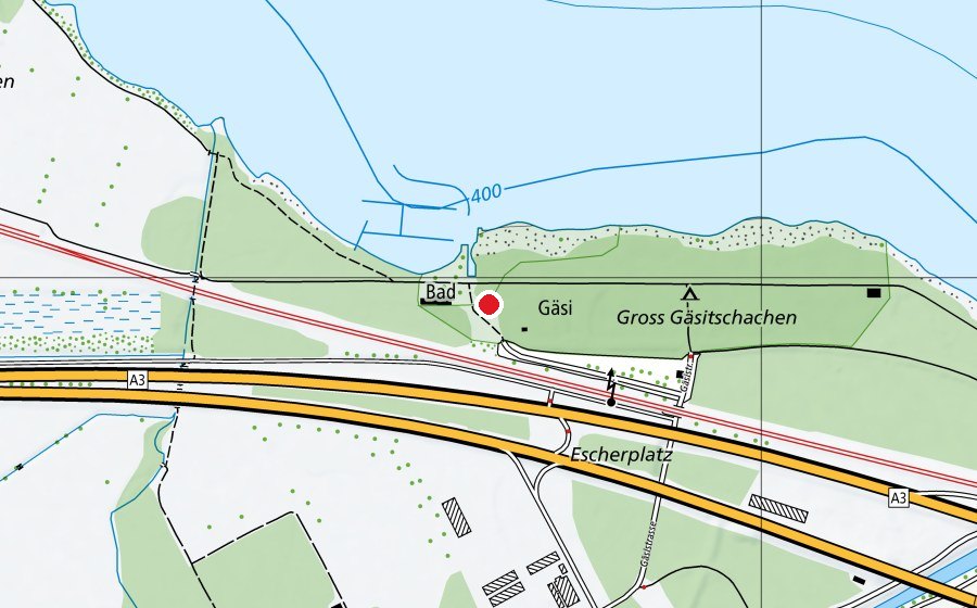 Karte mit dem Standort von Spielplatz Gäsi (Spielplatz)