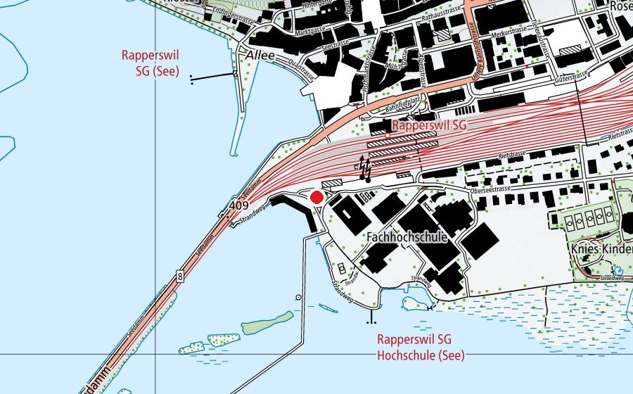 Map showing the location of Spielplatz Garnhänke (Playground)