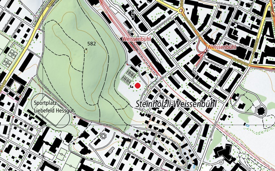 Mappa con la posizione di Spielplatz Goumoënsmatte (Parco giochi)