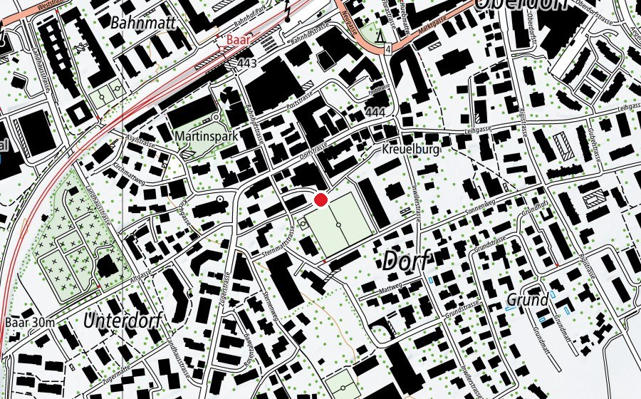 Carte indiquant l’emplacement de Spielplatz Hopp-La (Place de jeux)