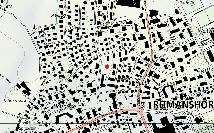 Carte indiquant l’emplacement de Spielplatz Im Grund (Place de jeux)