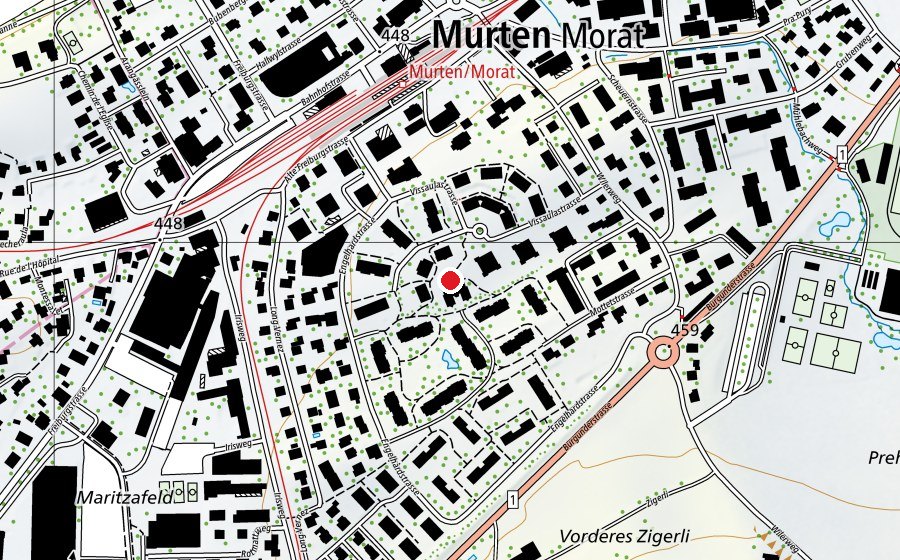 Karte mit dem Standort von Spielplatz Kindergarten Engelhardt (Spielplatz)