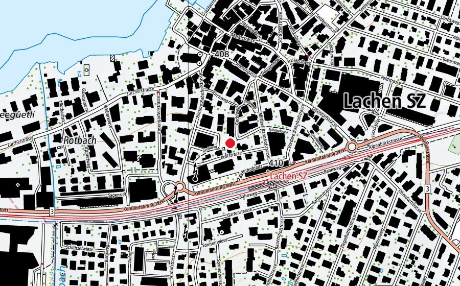 Mappa con la posizione di Spielplatz Kindergarten Gerbi (Parco giochi)