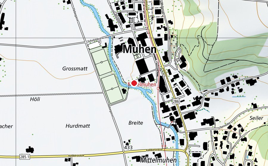 Mappa con la posizione di Spielplatz Kindergarten (Parco giochi)