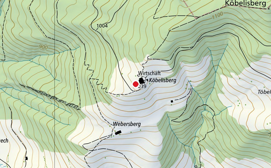 Map showing the location of Spielplatz Köbelisberg (Playground)