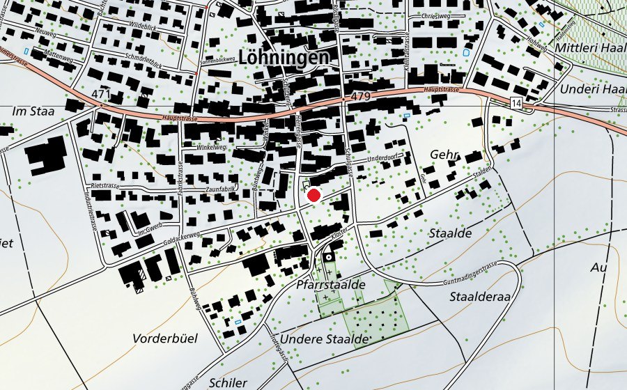 Map showing the location of Spielplatz Löhningen (Playground)