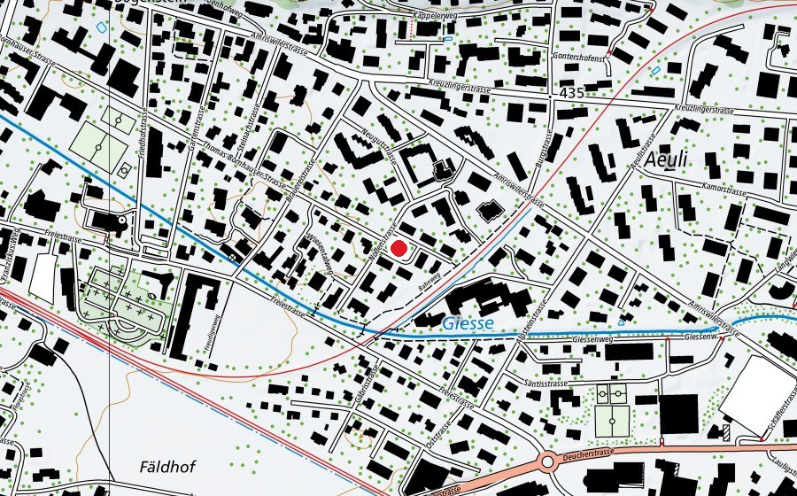 Carte indiquant l’emplacement de Spielplatz Nollenstrasse (Place de jeux)