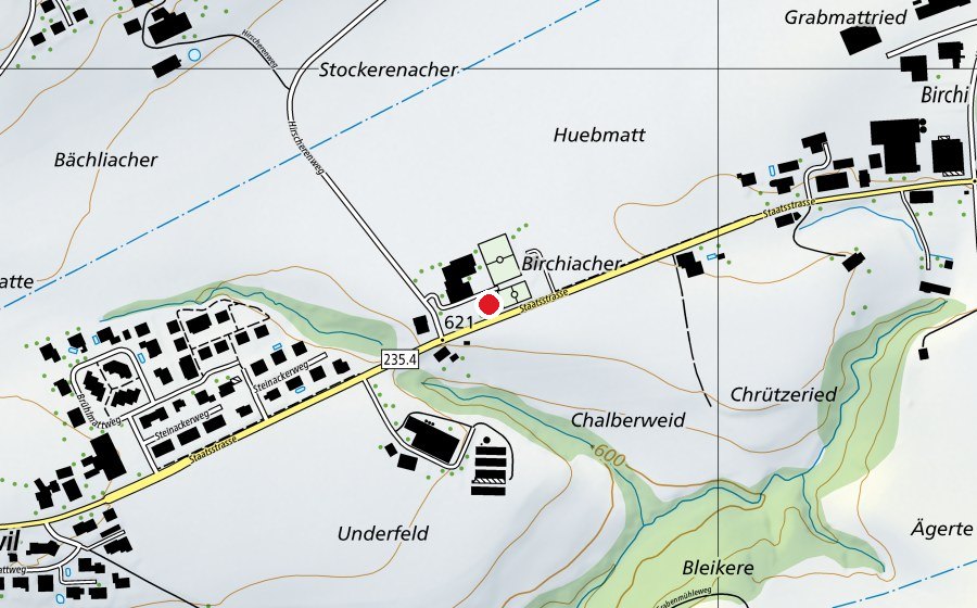 Map showing the location of Spielplatz - Offene Schule Bern (Playground)